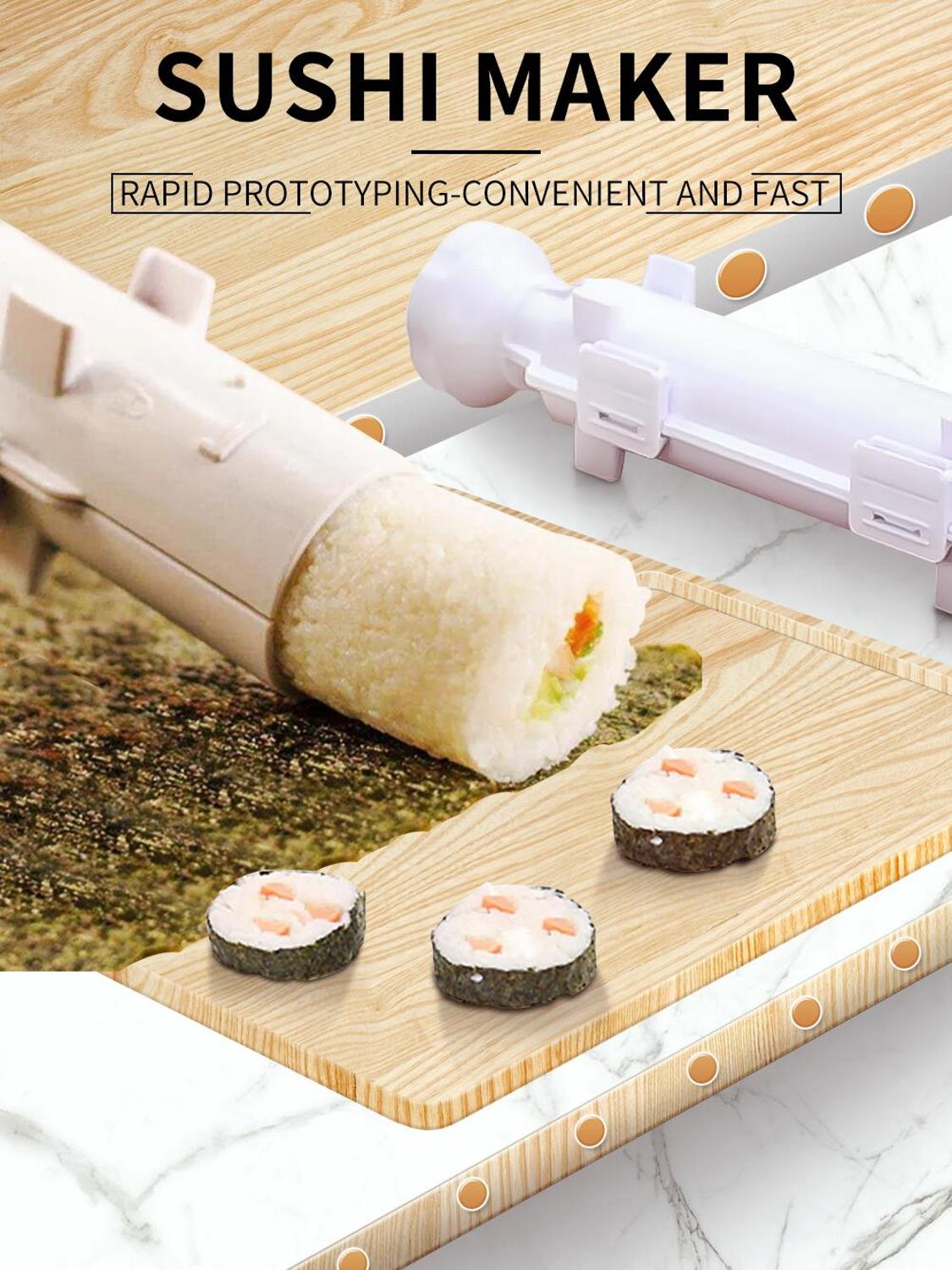 Rápido fabricante de sushi rolo arroz molde carne vegetal