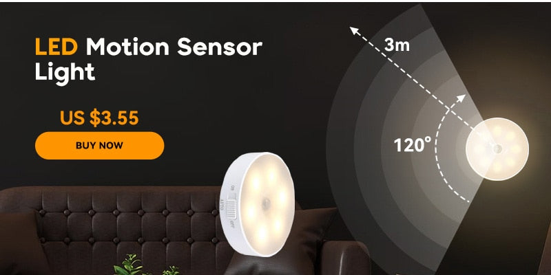 Luz de sensor de movimento LED